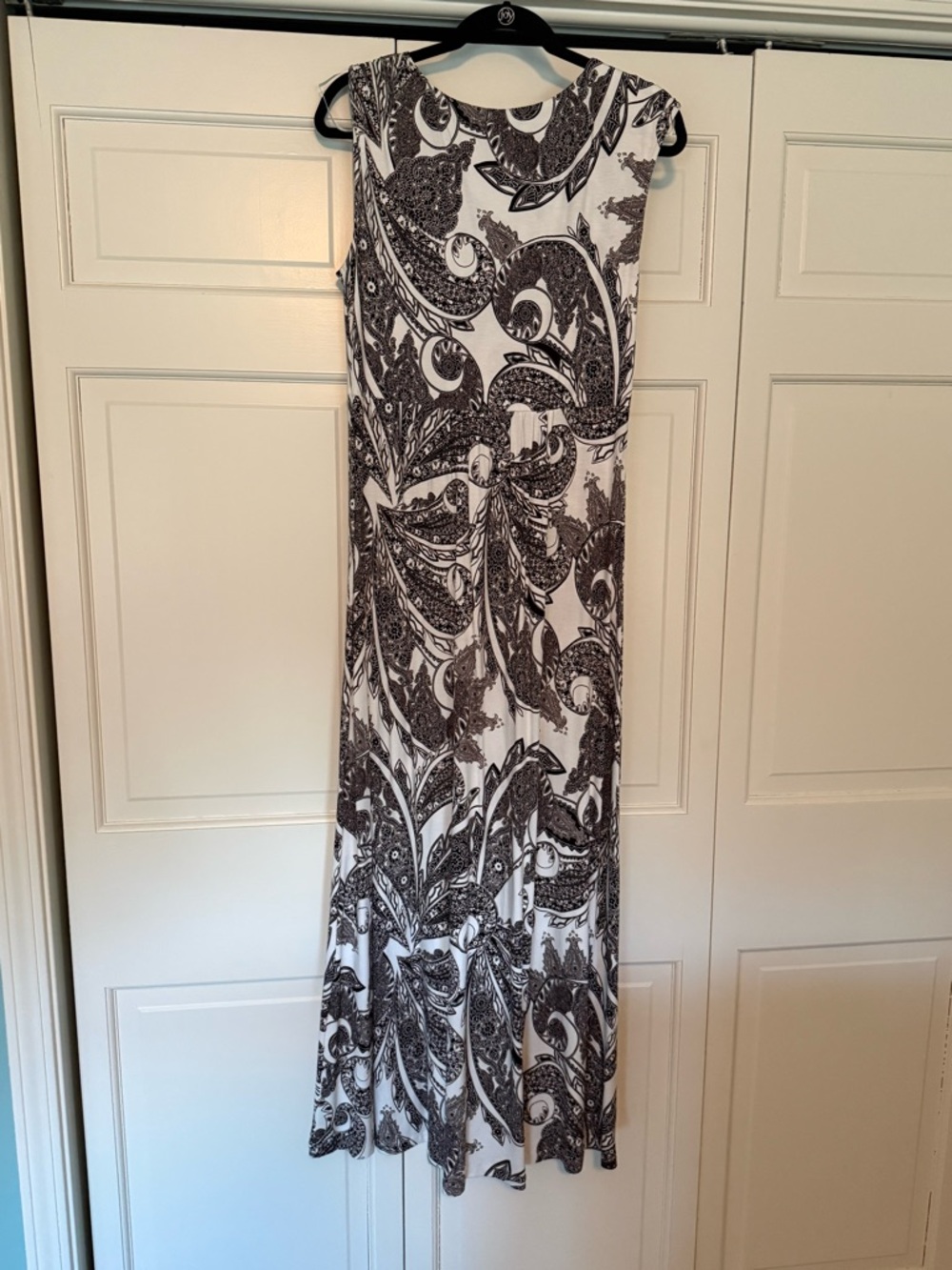 Soma Black and White Paisley Maxi Dress